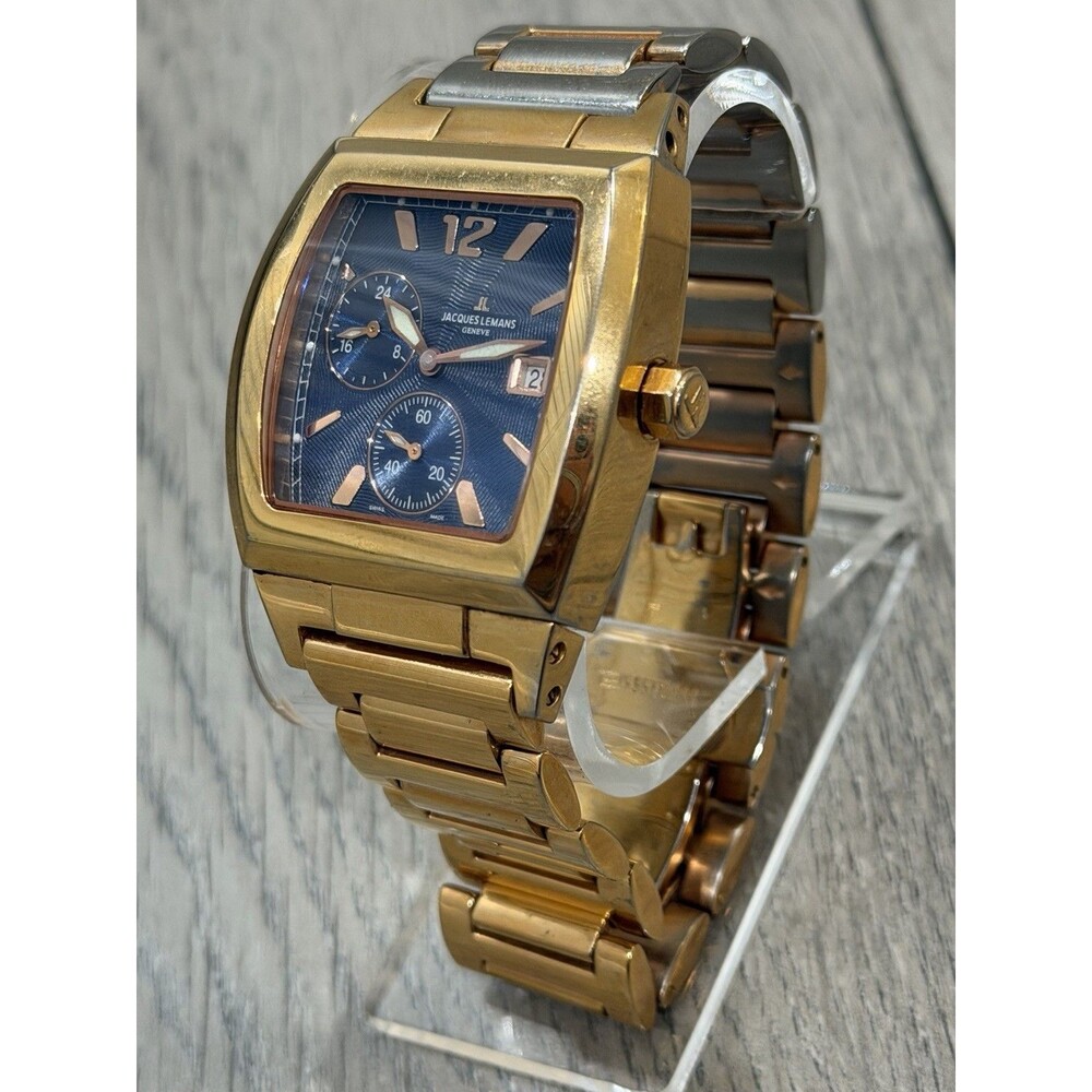 Jacques Lemans Geneve G120 Blue Dial Sapphire Crystal Chronograph Watch